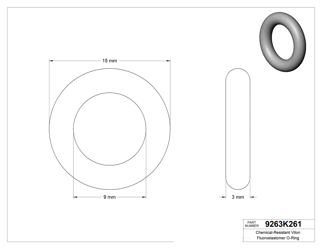 Technical drawing - 9263K261
